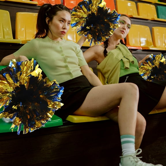 Raindrops 1Pack Cheerleading Pom Poms for Matches 5 Inches