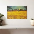 thumbnail image 2 of Elephant Stock Wheat Field At Sunset Wall Art - Horizontal Canvas Wall Art - Living Room Wall Decor - Nature Canvas - Yellow And Orange Decor By Vincent Van Gogh - 12" x 8", 2 of 4