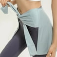 thumbnail image 4 of Women Yoga Tennis Self Tie Cover Up Wrap Skirt Hip Covering Scarf Solid Color Workout Running Tie Up Half Length Skirts, 4 of 13