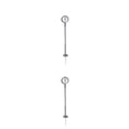thumbnail image 4 of Justharion Platform Clock Lamps DIY Material Miniature Lamppost Station Building Layout Post Street Lights Home Decorations Toys Type7 2Set, 4 of 6