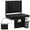 Black, variant on Sweetcrispy Stadium Seat with Back Support, Foldable Cushioned Portable Bleacher Chair for Sports Outdoor Events, Black