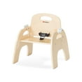 thumbnail image 4 of Foundations Easy Serve 9" Low Wood Feeding Chairs with Dishwasher Safe Tray, Stackable Toddler Chairs, 2 Pack, 4 of 6