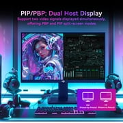 27-inch Dual-Mode 4K Gaming Monitor,3840×2160@160Hz & 1920×1080@320Hz,HDR400,12 Scenario Modes,Game Assist,Dynamic OD,RGB Gaming Lighting,2*HDMI 2.1,2*DP 1.4,1*Audio