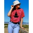 thumbnail image 2 of Yoga Silhouette      Tie Dye Crystal Women -Image by Shutterstock, Female Large, 2 of 4