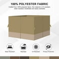 thumbnail image 4 of Aoodor 10' x 12' Gazebo Curtain Set Protecting Privacy Side Walls 4 Panels, Curtain Only - Khaki and Sand Yellow, 4 of 10