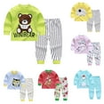 thumbnail image 2 of Koszal Ensemble de Pyjama 2 Pcs Imprimé Animal pour Enfants Garçon Fille Manches Longues Pantalon, 2 of 7