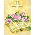 thumbnail image 1 of Carolines Treasures APH4072GF Croix de Pâques & Bible avec des Roses Drapeau Jardin Taille, 1 of 3