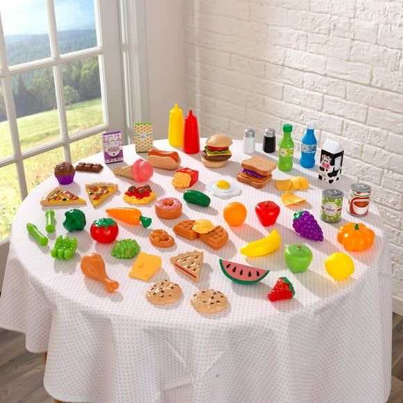KidKraft Ensemble de Jeu de Nourriture Factice 65 Pcs
