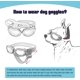 thumbnail image 4 of Gafas para perros, gafas de sol anti-UV para perros, gafas para mascotas con correas ajustables para gatos y perros pequeños - Rosa, 4 of 5