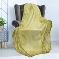 thumbnail image 4 of Bamboo Print Soft Flannel Fleece Blanket, Silhouettes of Birds on the Branch and Bamboo Stems Twig Retro Inspired Wild Life, Cozy Plush for Indoor and Outdoor Use, 50" x 60", Green, by Ambesonne, 4 of 5