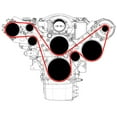 thumbnail image 6 of Bills Hot Rod Co. 200 Series LS Engine Alt/PS Bracket, Black, 6 of 8