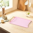 thumbnail image 5 of Clearance Promotion Plastic Tray Tea Tray Fruit Tray Beauty Salon Storage Hotel Home Use English Rectangular Cup, 5 of 5