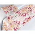 thumbnail image 3 of Nature Vibes Bed Runner Set, Chrysanthemum Illustration and Outlined Butterfly Pattern Print Boho, Decorative Bedding Scarf & a Pillow Sham for Hotels Homes, Twin, Raspberry Pale Peach, by Ambesonne, 3 of 3