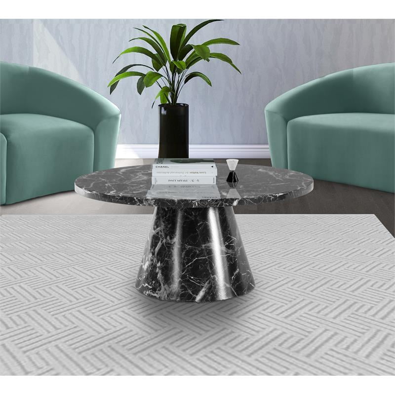 Meridian Furniture Omni Black Faux Marble Coffee Table
