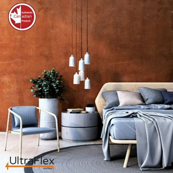 UltraFlex DYNASTY- Firm Orthopedic Spinal Care, Posture Support, Pressure Relief & Cooler Sleep, Heavy-Duty and High-Density CertiPUR-US® Certified Foam, Eco-Friendly Mattress (Made in Canada)