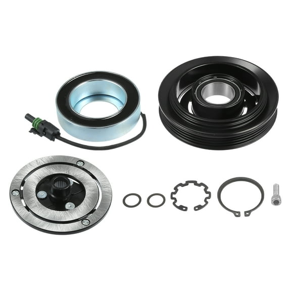Unique Bargains 1 Set AC Compressor Clutch Replacement for Smart Fortwo 3 Cyl 1.0L 2008-2015 Black