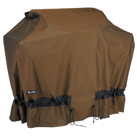 Classic Accessories Elkridge™ BBQ Grill Cover, Heavy Duty and Water Resistant Grill Cover, Medium, 58-Inch L,