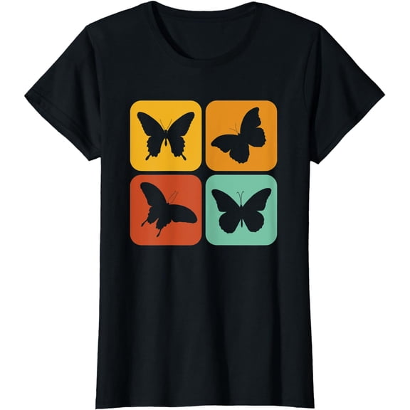 Retro Butterflies Butterfly Art Butterfly T-Shirt