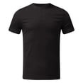 thumbnail image 2 of pstuiky camisetas de hombre, Blusa informal de manga corta con cuello vuelto, bolsillos cargo, botones y color liso para hombre camisetas de hombre m, 2 of 5