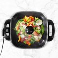 thumbnail image 4 of HLONK 12 in Rectangular Electric Skillet with Glass Lid Non-Stick  Temperature Control, 4 of 7