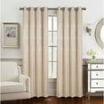 thumbnail image 4 of Olivia Gray Roxy Two Tone Jacquard Grommet Single Panel - 54x90", Taupe, 4 of 5