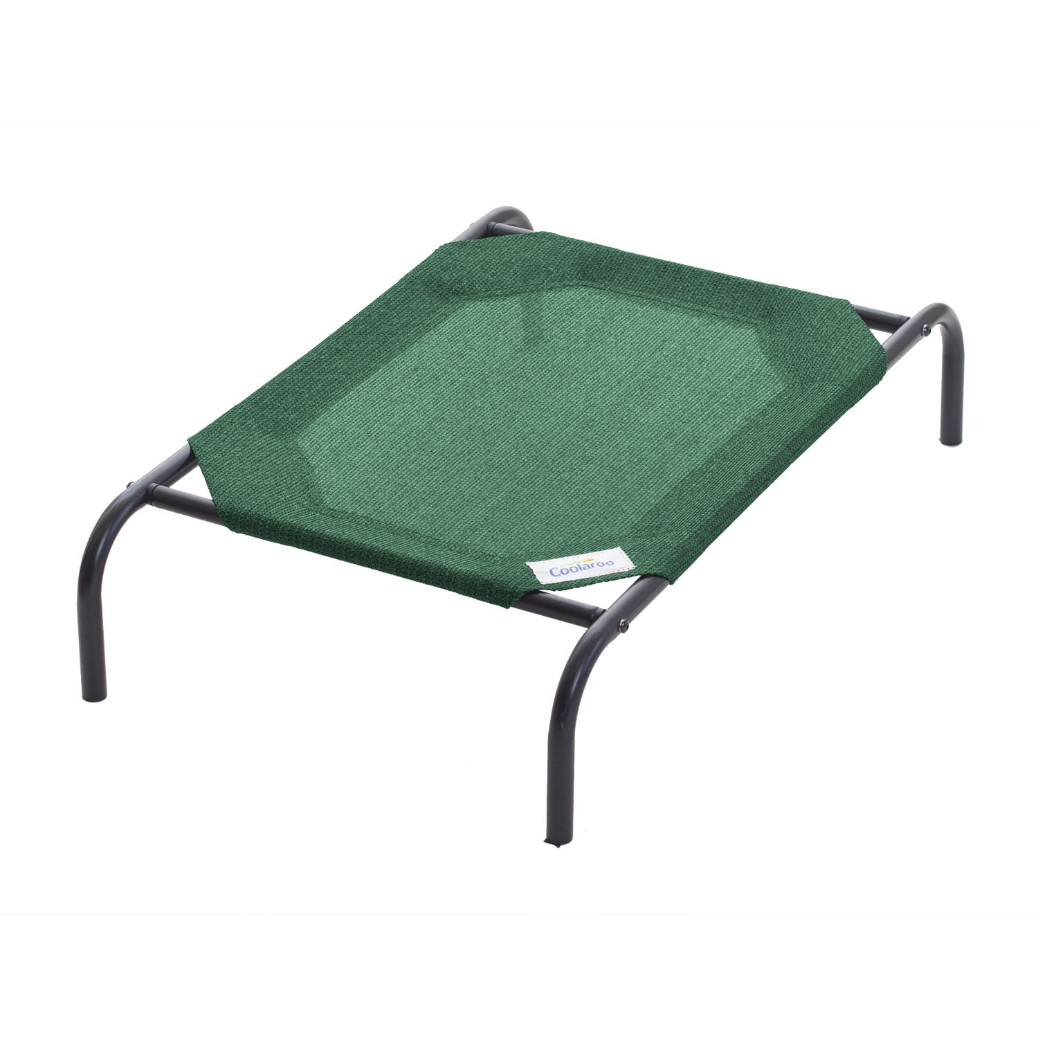 The Original Coolaroo Elevated Pet Dog Bed, Indoor & Outdoor Use, Durable, Cooling, Brunswick Green, Small, 34.75" L x 22.75" W x 8" H