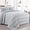 Grey, variant on 132x120 Seersucker Patchwork Quilt Set, Lightweight Bedspread Coverlet Set, Bohemian Bedding Decor with 2 Pillow Shams, Beige