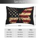 thumbnail image 2 of Fotbe Patriotic USA Butterfly Art Funda de Almohada Decorativa Estilo Occidental, Lujo en Algodón, Fundas para Almohadas King, Cojín Estampado para Decoración del Hogar-14"x20", 2 of 6