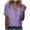 Purple, variant on Bvxeep Women's Short Sleeve Summer V Neck Sexy Casual Tops Regular Printed Blouse Tops