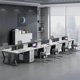 thumbnail image 3 of Corner Executive Office Desk Study Drawers Gaming Workbench Desktop Cheap Office Desk Modern Scrivania Angolare Furniture HDH My Lux Decor Round, 3 of 11