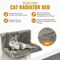 thumbnail image 4 of Kitty Pet Soft Plush Removable Washable Radiator Sofa Hammock Cosy Carrier Cat Hanging Bed WHITE, 4 of 8