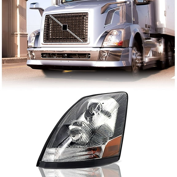 Volvo VN/VNL 2004-2017 Truck Driver Left Side Headlight (Replaces 82329127)