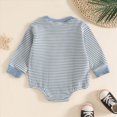 thumbnail image 4 of CAUYDY 3 6 9 Months Preemie Clothes Boy Newborn Sleepers 1T 2T Baby Boys Long Sleeve Romper Pajamas Infant Bodysuit Fall Winter Blue for Sizes 6-12 Months, 4 of 5