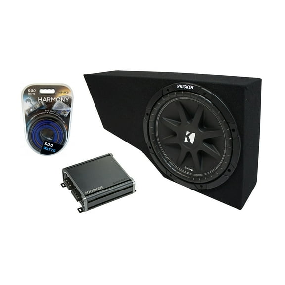 2002-2013 Cadillac Escalade EXT Underseat Harmony R104 Dual 10 Sub Box & CXA4001