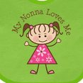 thumbnail image 4 of Inktastic My Nonna Loves Me Girls Baby Bib, 4 of 4