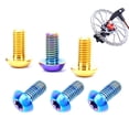 thumbnail image 2 of Ultralight TC4 Titanium M5x10mm T25 Torx Disc Brake Bolts, 1.26g Each, Black Mountain Bike Brake Rotor Fixing Screws with EVA Storage Box - 12-Pack Cycling Accessories for Riding Enthusiasts, 2 of 6