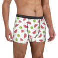 thumbnail image 4 of Cauagu Watermelon And Kiwi Print Boxer Briefs for Men,Comfortable Breathable Men's Underwear Moisture Wicking Underpants -XX-Large, 4 of 8
