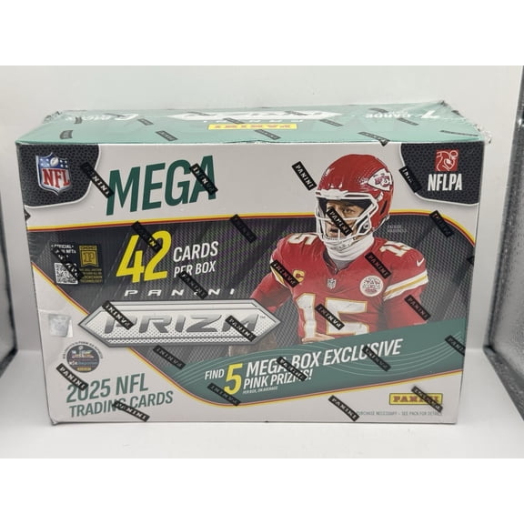 2025 Panini Prizm Football Mega Box - Factory Sealed - Find Pink Prizms