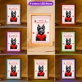 thumbnail image 3 of Happy Valentine's Day Scottish Terrier Brings Love Heart Acrylic Plaque with Wood Photo Frame Box Scottie Dog Lover Gifts Light Box - 02028, 3 of 5