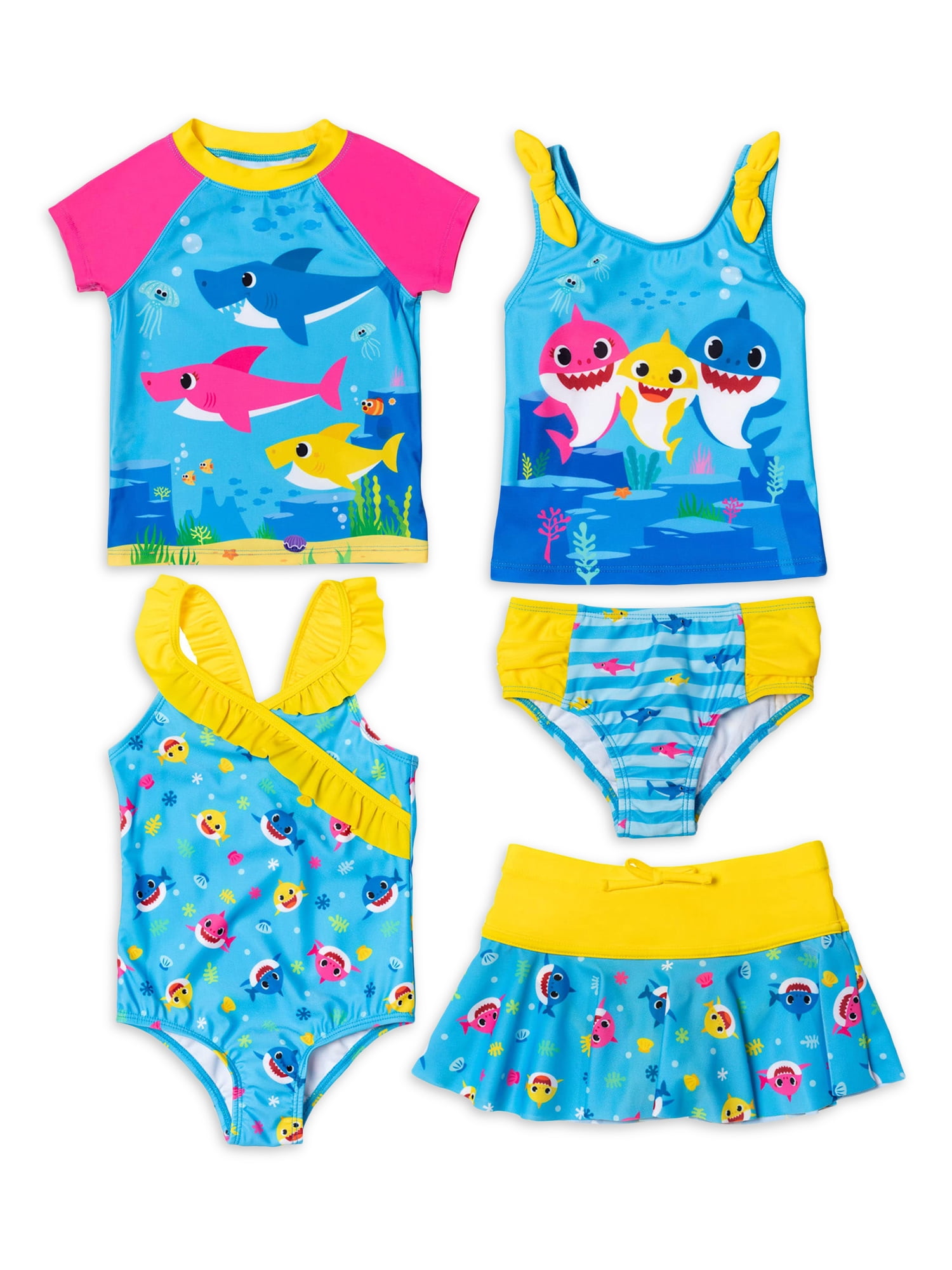 Girls Swimsuits Baby Shark Swimsuit Bathing Suits for Girls Swimwear Swimsuits for Girls 