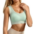 thumbnail image 3 of Sports Bra for Women Low Impact Sports Bra Front Closure Floral Lace Bra Comfortable Support Underwire T Shirt Bralette Soft Wireless Everyday Wear, 3 of 8