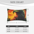 thumbnail image 4 of Lsque Hawaiian Style Bald Eagle Pattern Pillow Case – Soft & Cozy Throw Pillow Cover, Hypoallergenic Cushion Case for Sleeping Women with Envelope Closure-14"x20", 4 of 6