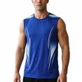 thumbnail image 4 of XFeng Men's Sleeveless Athletic Tank Top, Quick Dry Sports Workout Shirt, 4 of 4