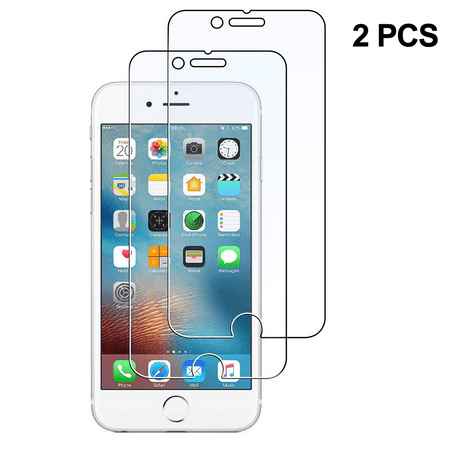 iPhone 6 / 6S / 7/8 Screen Protector Tempered Glass, HD Screen Protector, 9H Scratch Resistant Screen Protector Film for iPhone 6 / 6S / 7/8-2 Pack