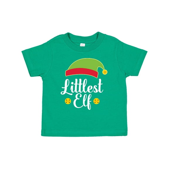 Inktastic Christmas Littlest Elf Holiday Boys or Girls Toddler T-Shirt