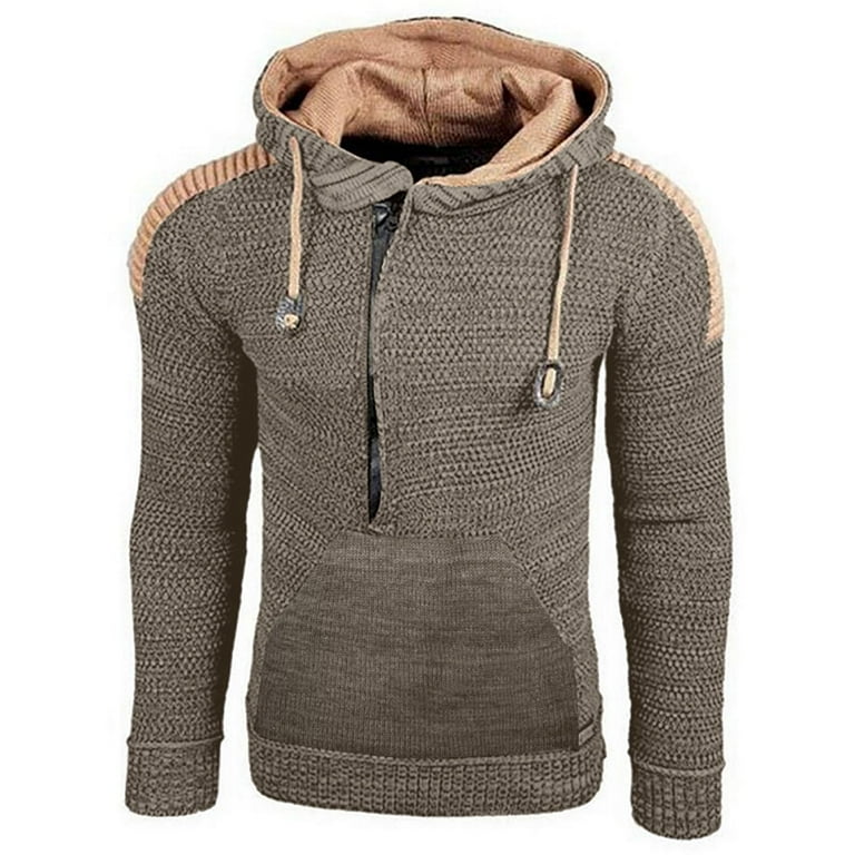 Amtdh Coats for Men Western Tactical Sweatshirts for Men Long