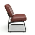 thumbnail image 3 of OFM Model 409-VAM Big and Tall Armless Guest and Reception Chair, Anti-Microbial/Anti-Bacterial Vinyl, Wine, 3 of 4