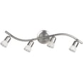 thumbnail image 1 of James 4 Light Track Light Fixture - Brushed Pewter with Alabaster Glass, 1 of 1