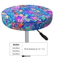 thumbnail image 4 of Fotbe Colorful Mushrooms Stool Covers Round,Waterproof Round Bar Stool Covers Bar Chair Covers Washable Stool Cushion Slipcover for 12-14 Inch Chair-12 inch, 4 of 7