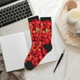 thumbnail image 6 of KLL Strawberry Red Print Cool Socks Men's Women's Crew Socks Funny Crazy Novelty Stockings, 6 of 7